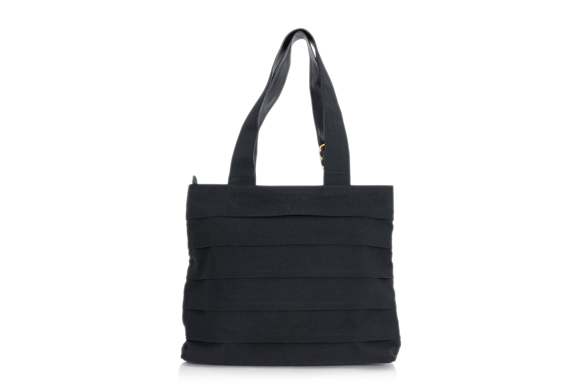 SALVATORE FERRAGAMO - A BLACK TOTE BAG