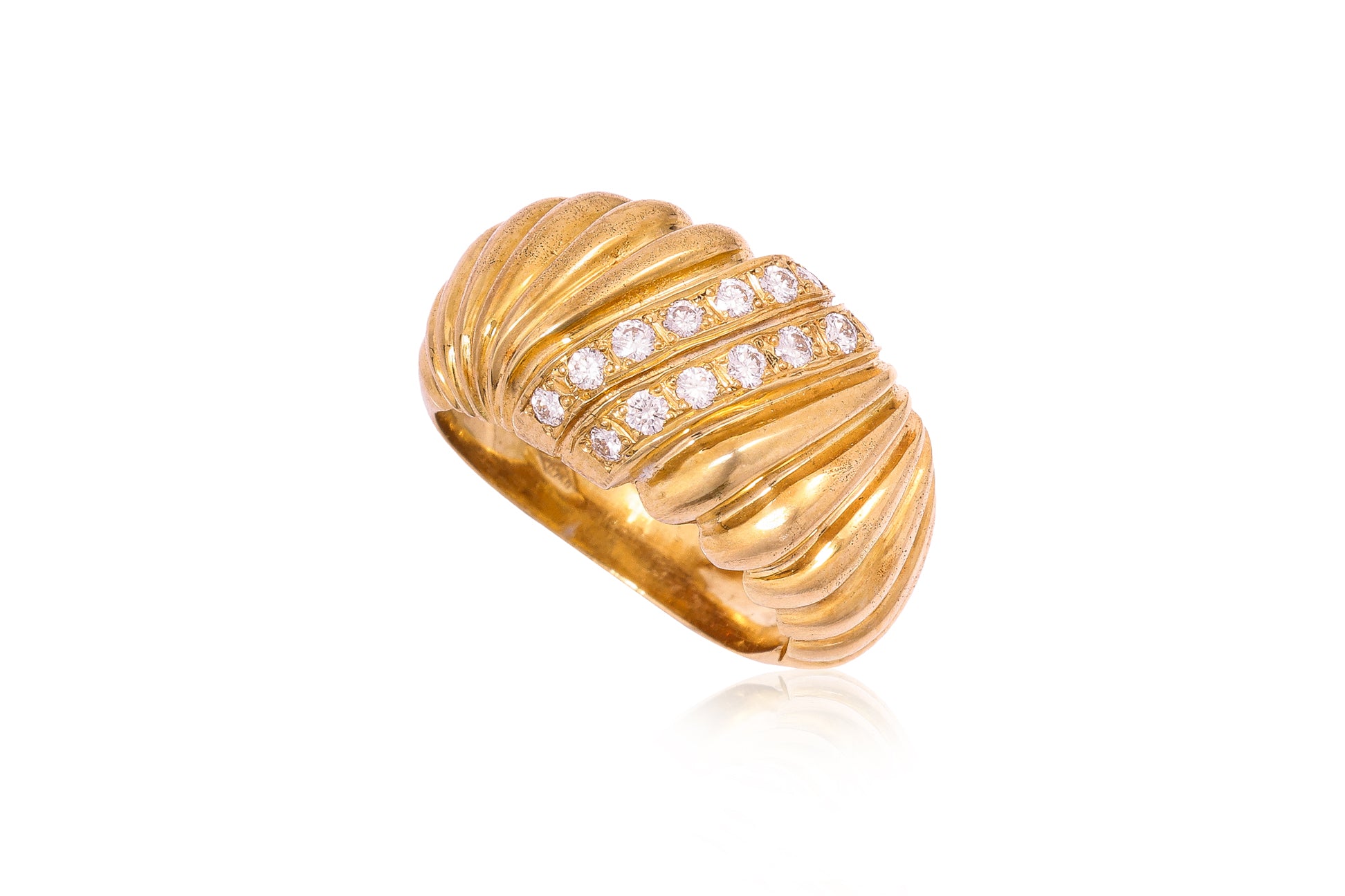 A DIAMOND 'DOME' RING
