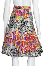 STEJELANA - A LEOPARD AND TRADITIONAL SLIPPER PRINT SKIRT
