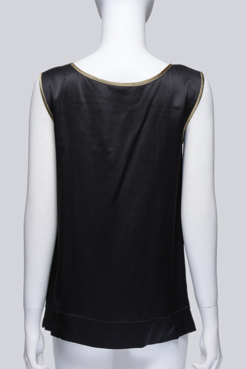 ALBERTA FERRETTI - A BLACK DRAGONFLY BROOCH SHIRT