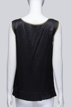 ALBERTA FERRETTI - A BLACK DRAGONFLY BROOCH SHIRT
