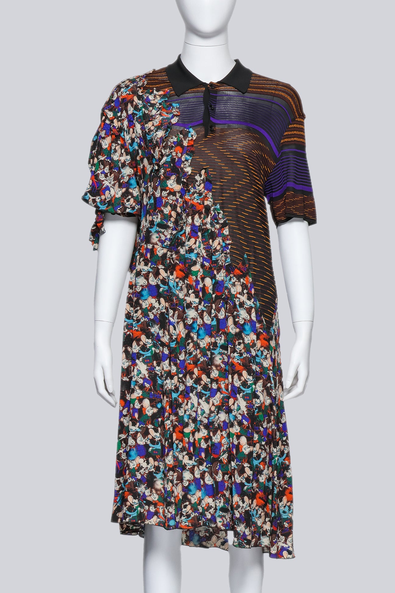 MAISON MARGIELA - A TOM AND JERRY POLO MERGED DRESS