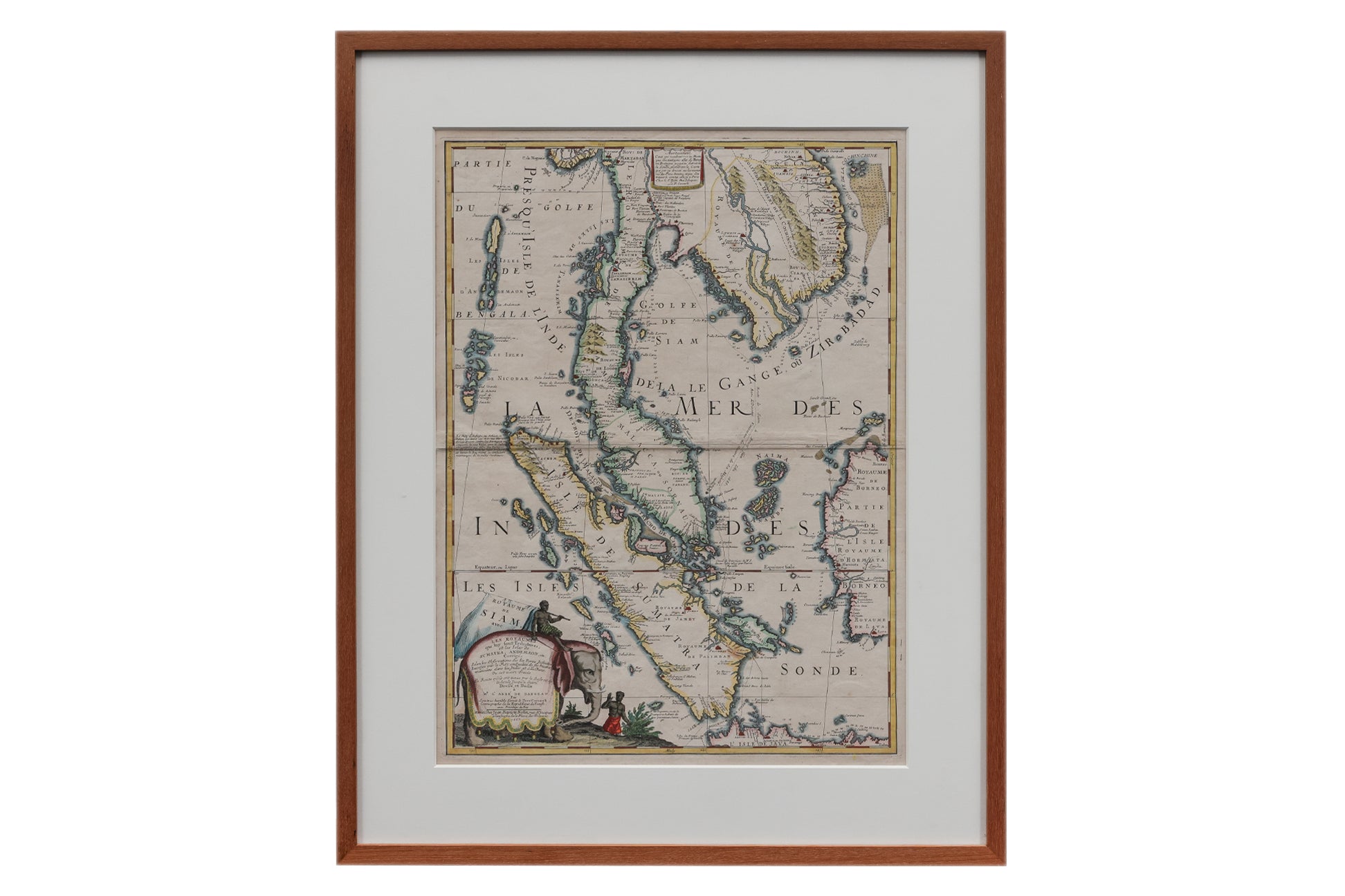A RARE 17TH CENTURY FRENCH MAP OF SIAM AND SOUTHEAST ASIA