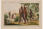 SIX HAND-COLOURED ETHNOGRAPHIC ENGRAVINGS OF INDIGENOUS AUSTRALIANS, M. G. L. DOMENY DE RIENZY, 1836