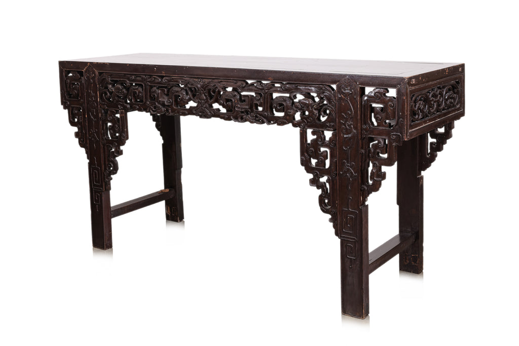 A LARGE PERANAKAN CARVED ALTAR TABLE