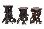 A GROUP OF THREE LARGE ROOT WOOD STANDS