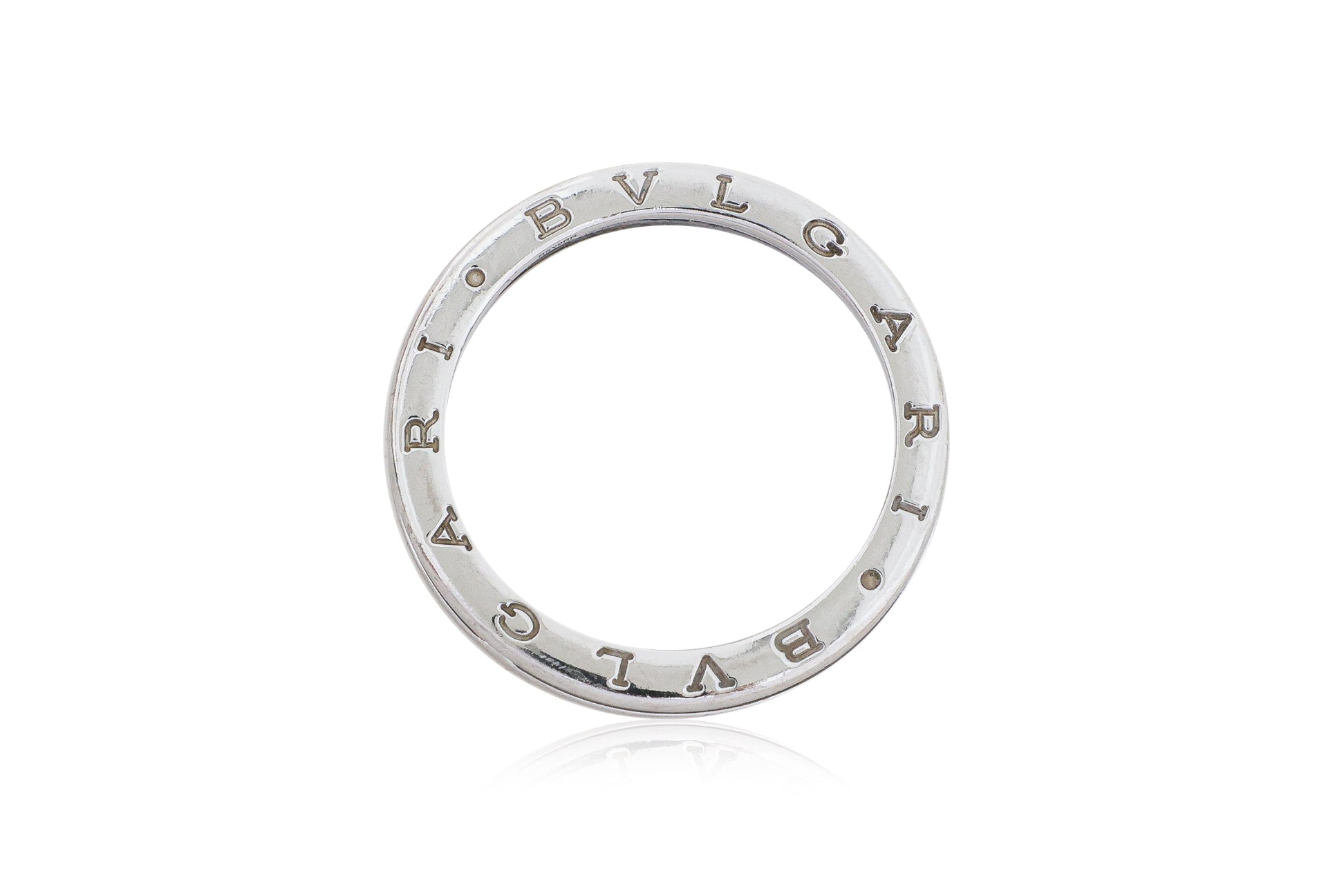 BULGARI - A WHITE GOLD 'B.ZERO1' SINGLE BAND RING