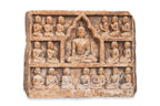 A PAIR OF SOUTHEAST ASIAN CARVED STONE PANELS
