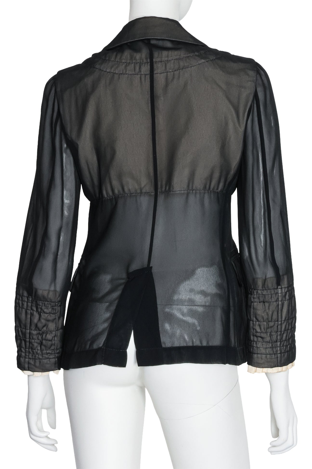 COMME DES GARÇONS - A SHEER PADDED COAT