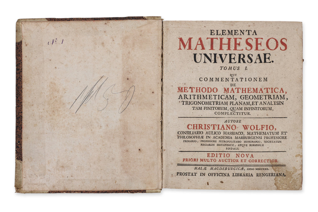 THREE ANTIQUARIAN BOOKS - HISTORY, MATHEMATICS AND PHILOSOPHY (3)