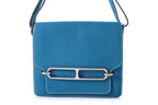 AN HERMÈS BLUE COLVERT ROULIS 23