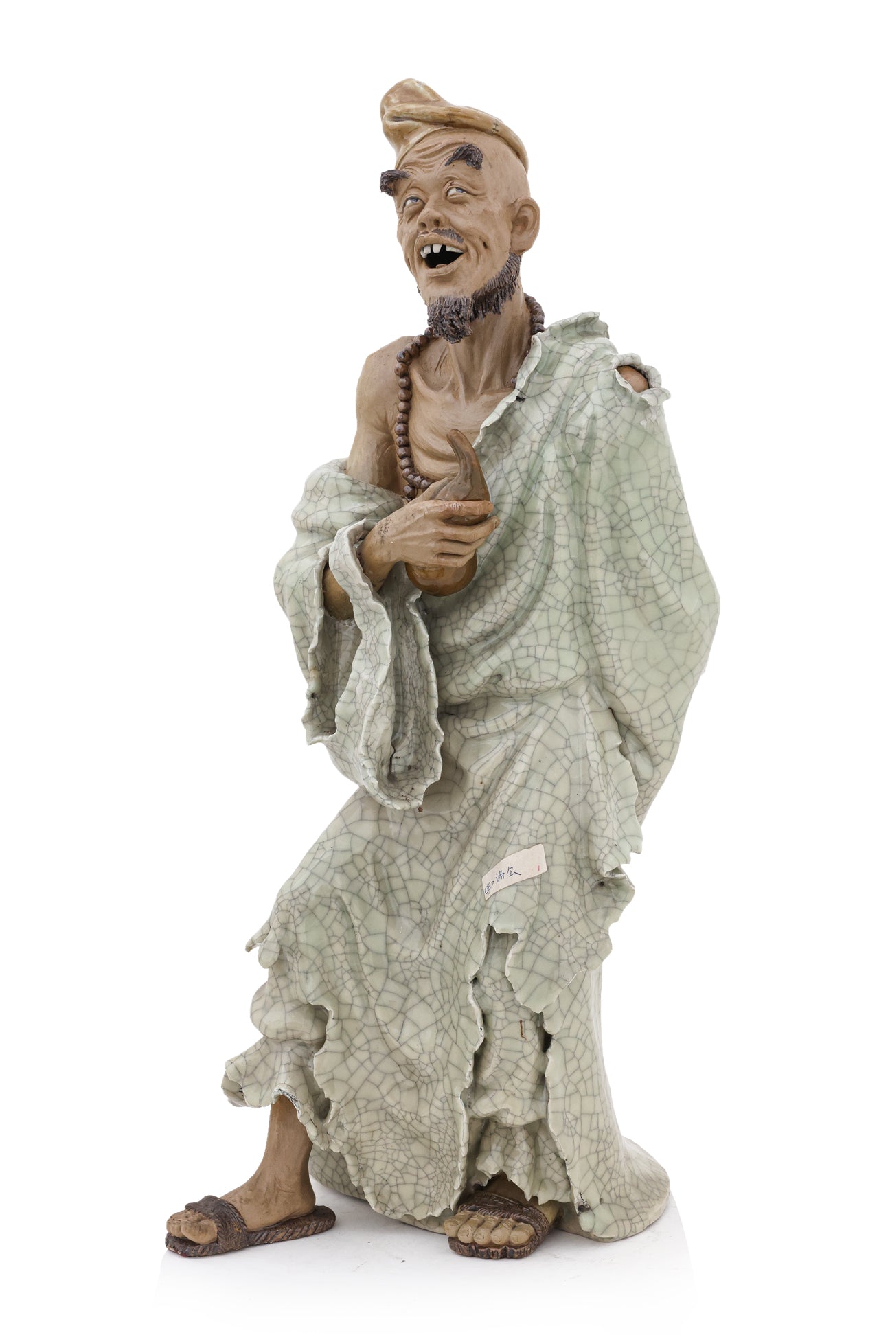 A LARGE SHIWAN POTTERY FIGURE OF JI GONG