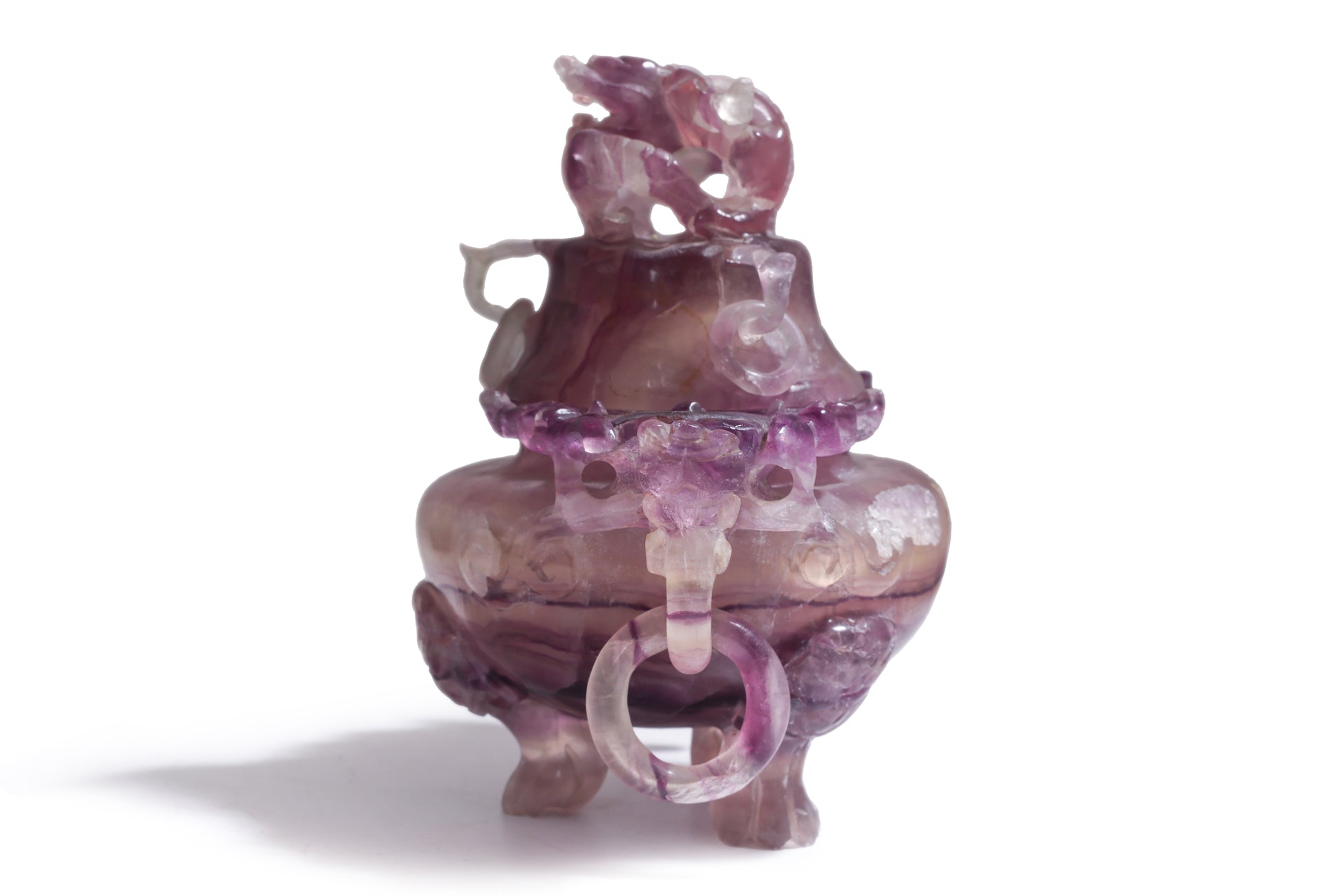 TWO HARDSTONE CARVINGS