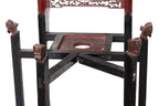 A GILT AND LACQUERED WASH STAND