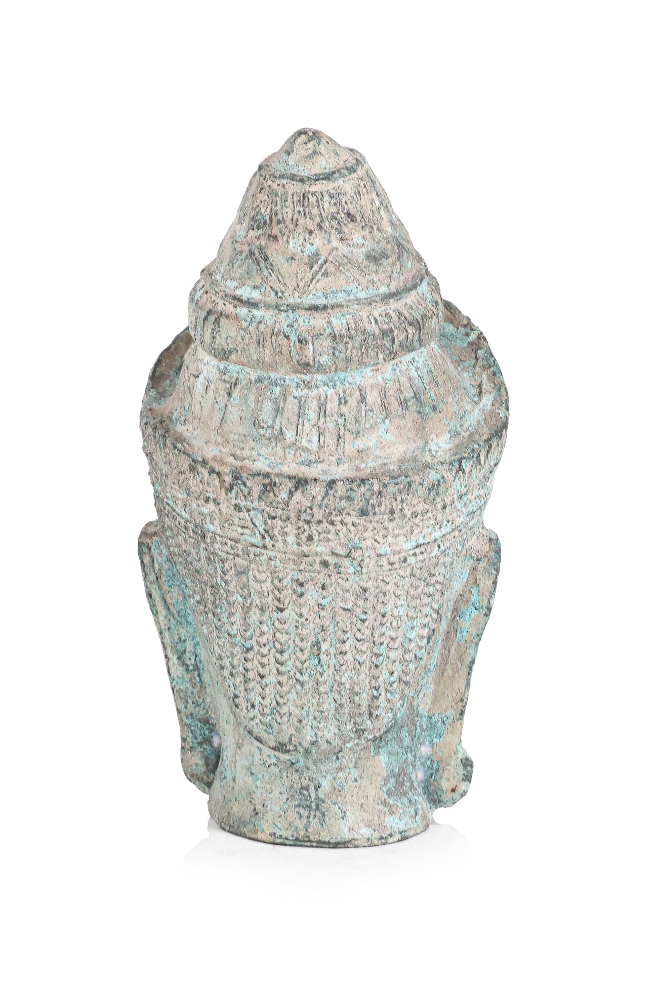 A BUDDHA BRONZE HEAD