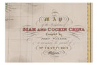 A MAP OF THE KINGDOMS OF SIAM AND COCHIN CHINA, JOHN WALKER, 1828