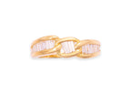 A HIGH KARAT GOLD DIAMOND RING