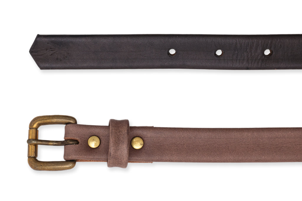 MIHARA YASUHIRO - TWO STUDDED LEATHER BELTS
