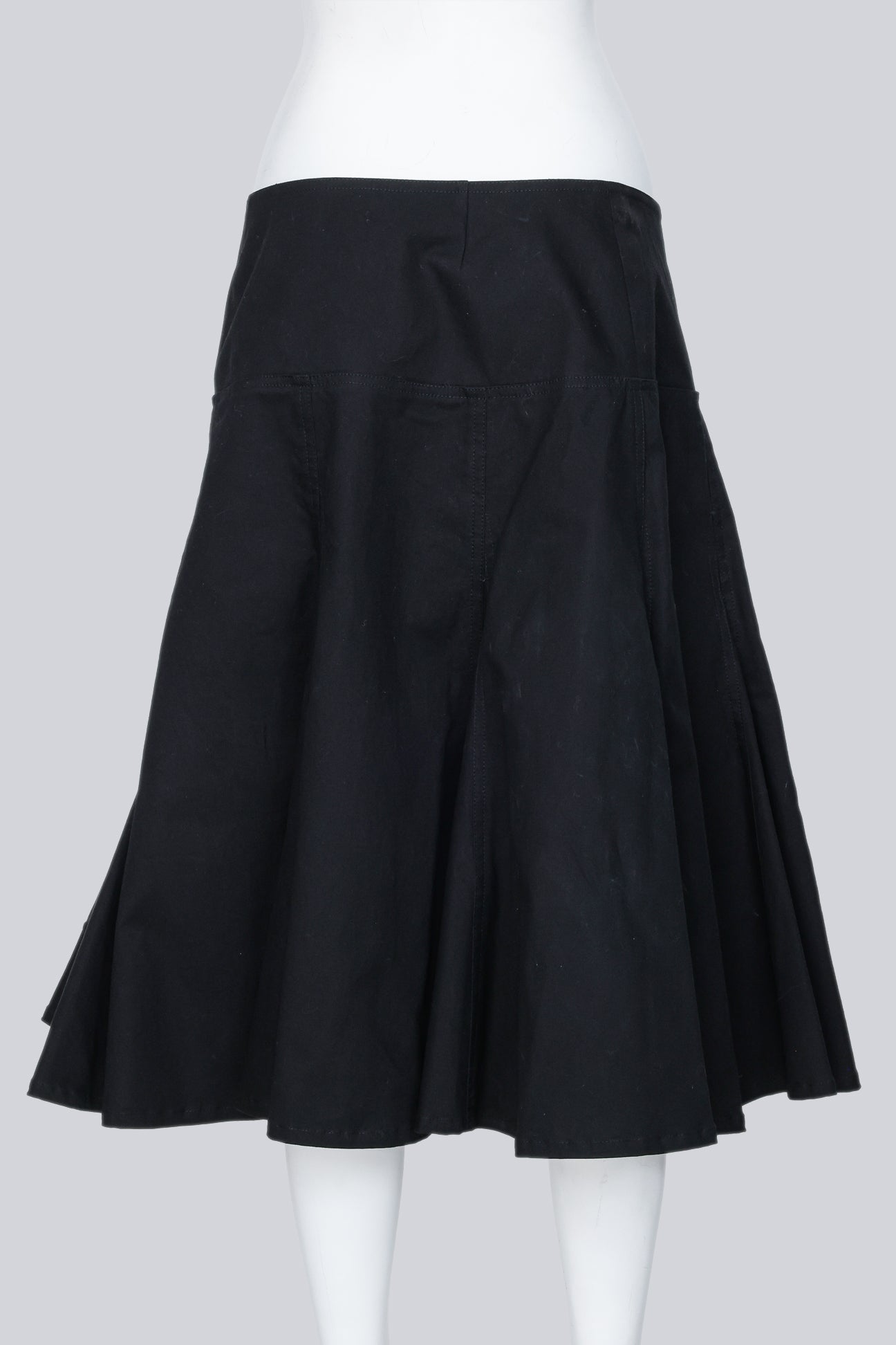 YOHJI YAMAMOTO - A BLACK GODET SKIRT