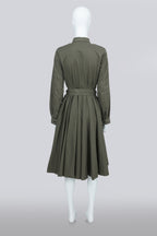 DRIES VAN NOTEN - A PLEATED UTILITY DRESS