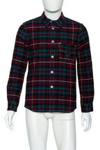 JUNYA WATANABE COMME DES GARÇONS MAN - A 2014 PLAID WOOL-BLEND SHIRT