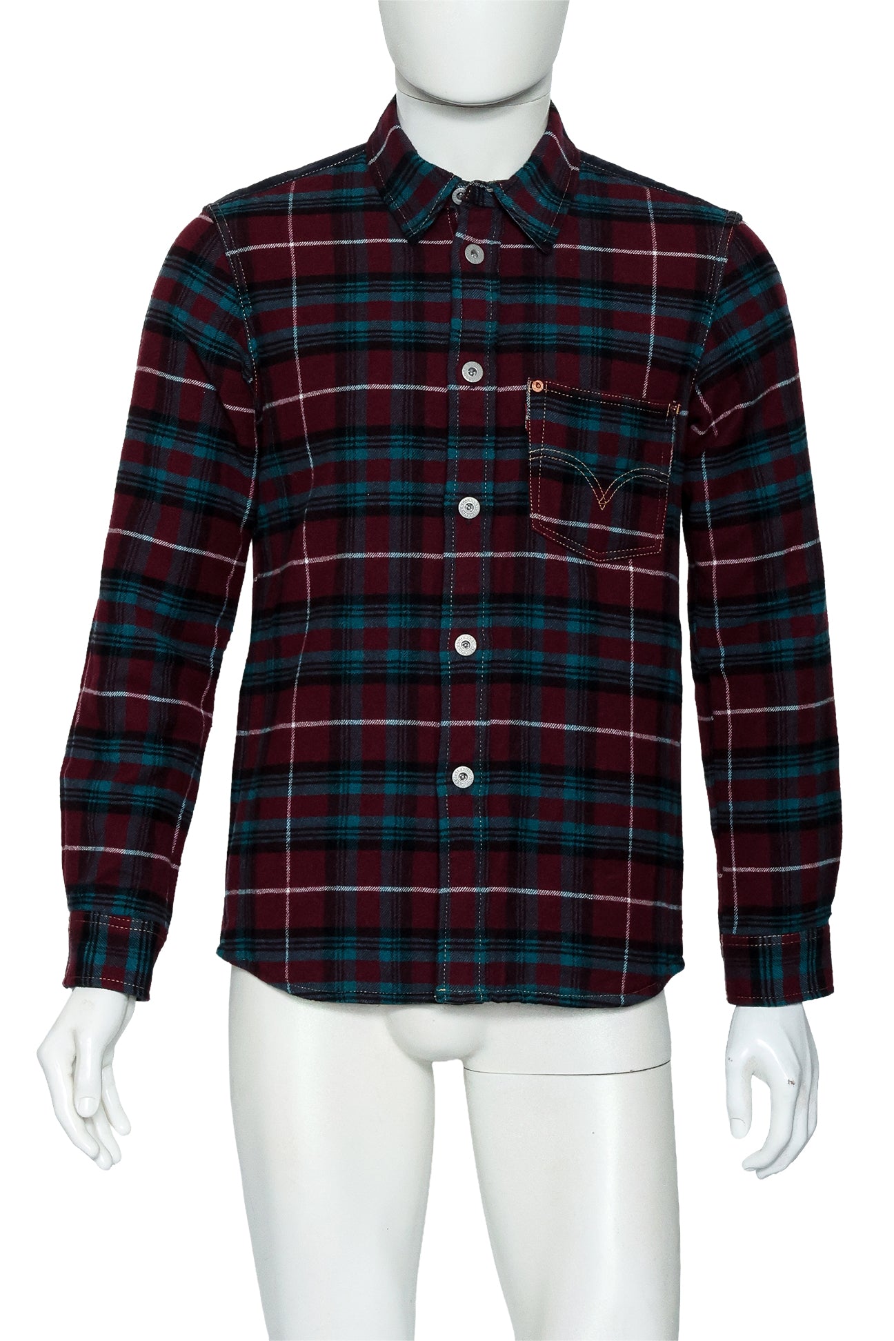 JUNYA WATANABE COMME DES GARÇONS MAN - A 2014 PLAID WOOL-BLEND SHIRT