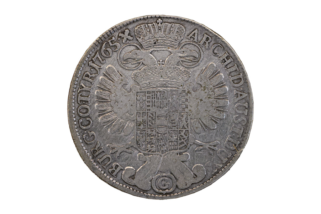 AUSTRIA MARGRAVIATE OF BURGAU 1 THALER 1765 G