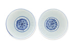 A PAIR OF SMALL CHINESE BLUE AND WHITE CHRYSANTHEMUM BOWLS