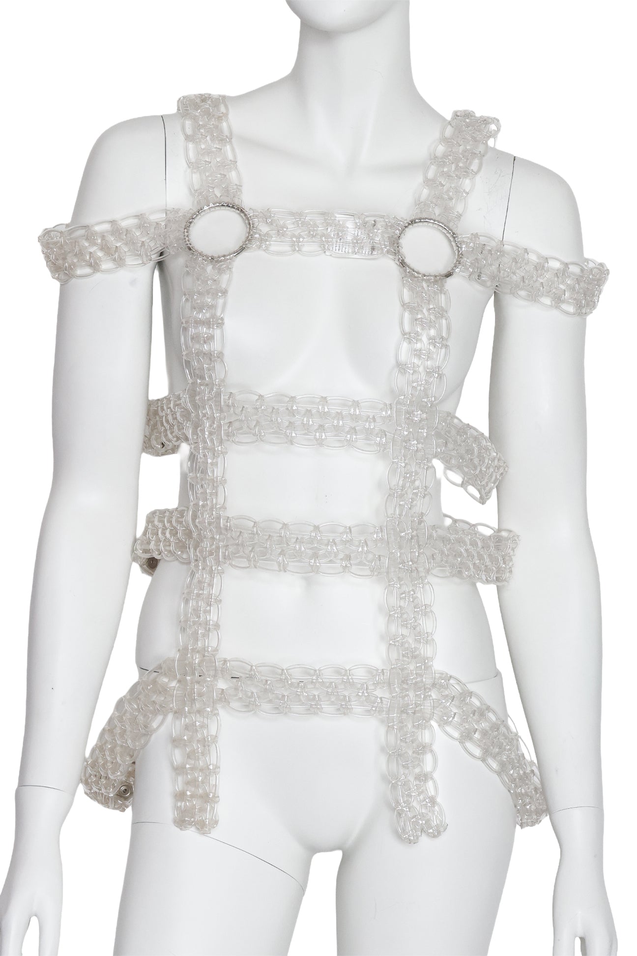 NOIR KEI NINOMIYA FOR COMME DES GARÇONS - A WOVEN PVC VEST, 2017