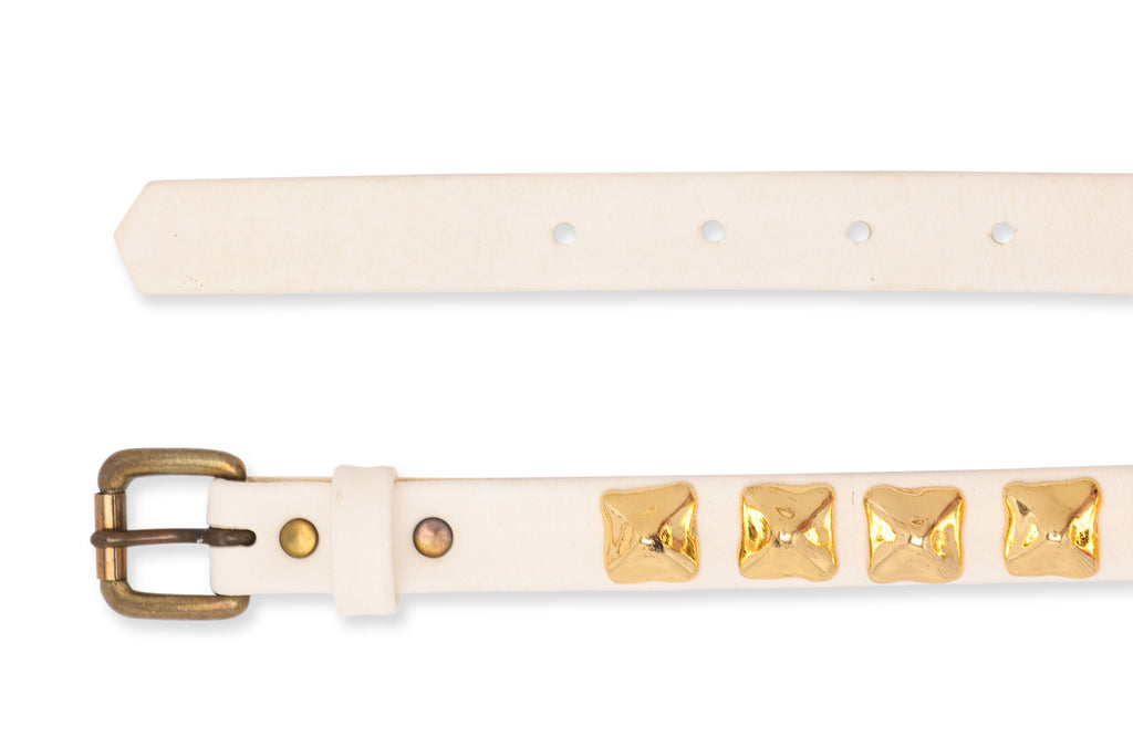 MIHARA YASUHIRO - TWO STUDDED LEATHER BELTS