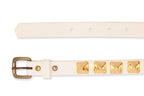 MIHARA YASUHIRO - TWO STUDDED LEATHER BELTS
