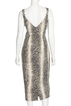 JOHN GALLIANO - A SNAKE-PRINT SLEEVELESS DRESS