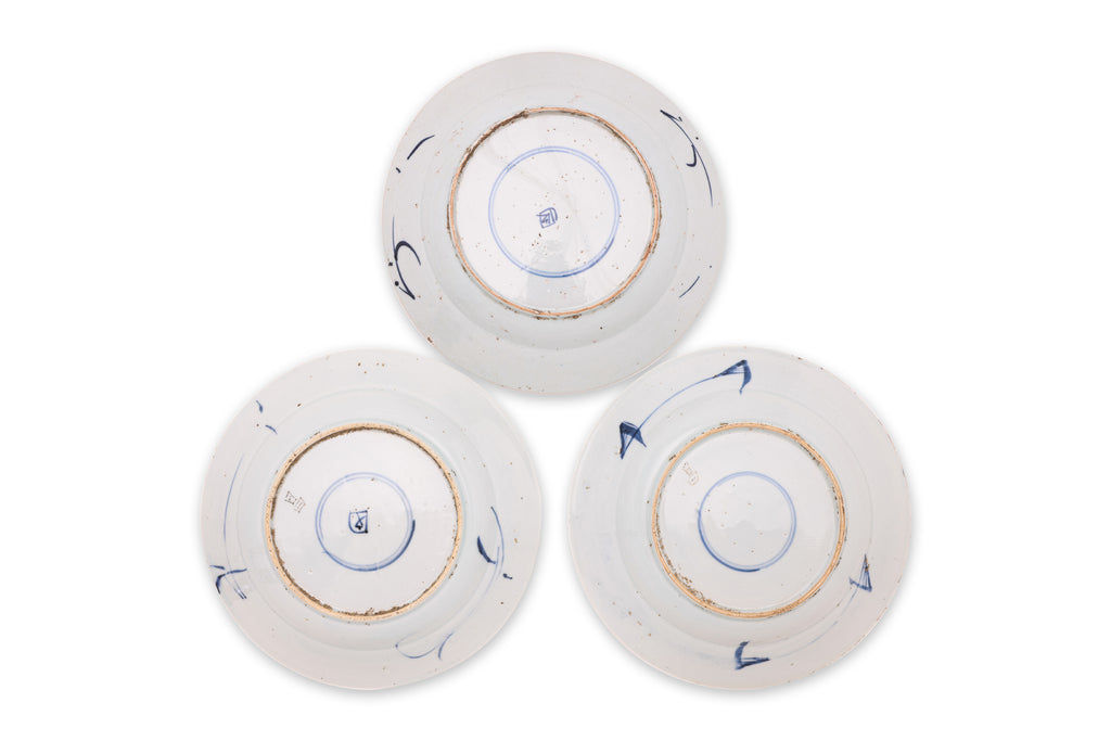 A GROUP OF BLUE AND WHITE PORCELAIN