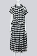 COMME DES GARCONS TRICOT - A BLACK AND WHITE CHECK SET