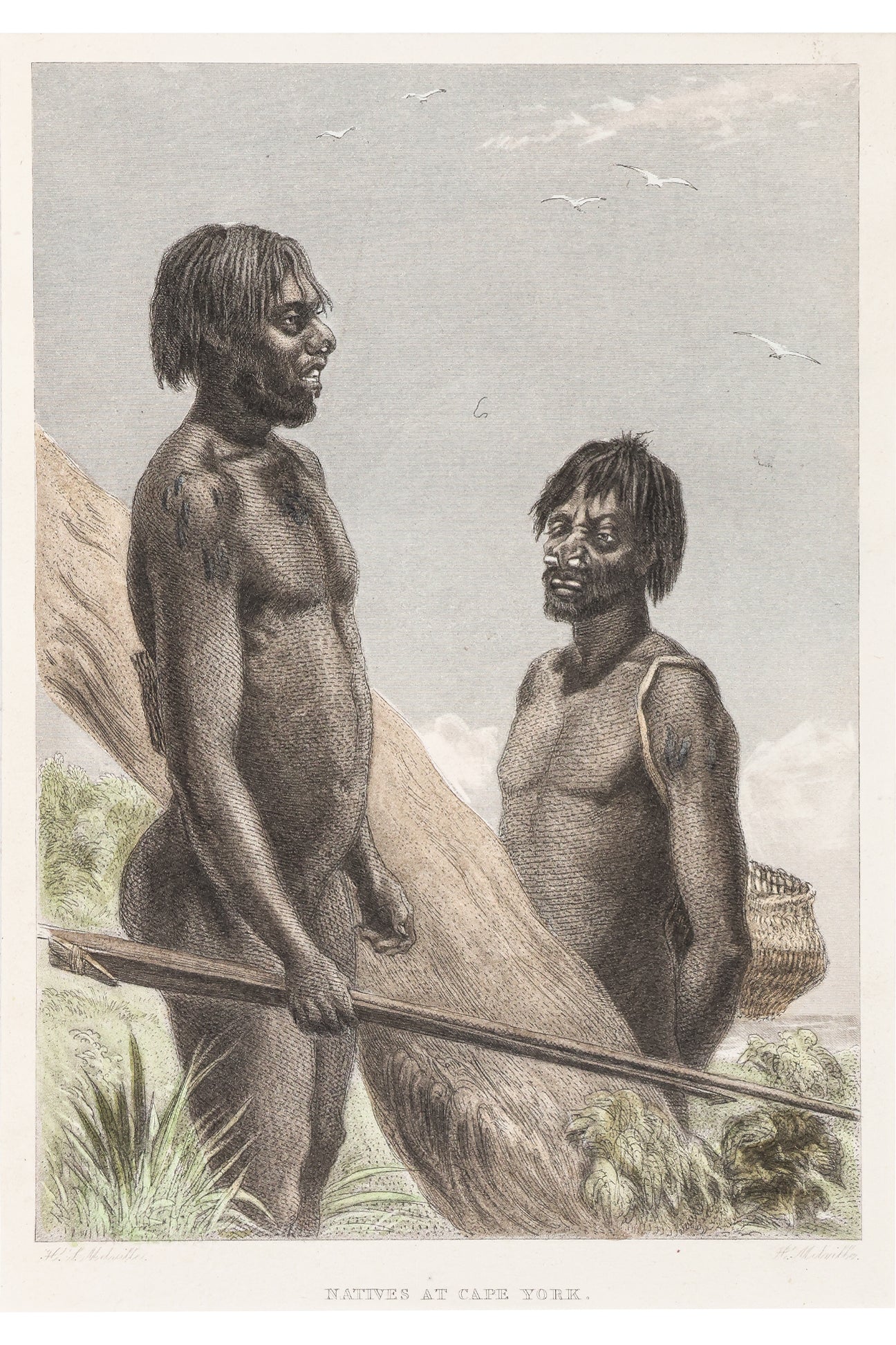 A GROUP OF SIX STUDIES OF INDIGENOUS PACIFIC ISLANDERS, JOSEPH BEETE JUKES, 1847