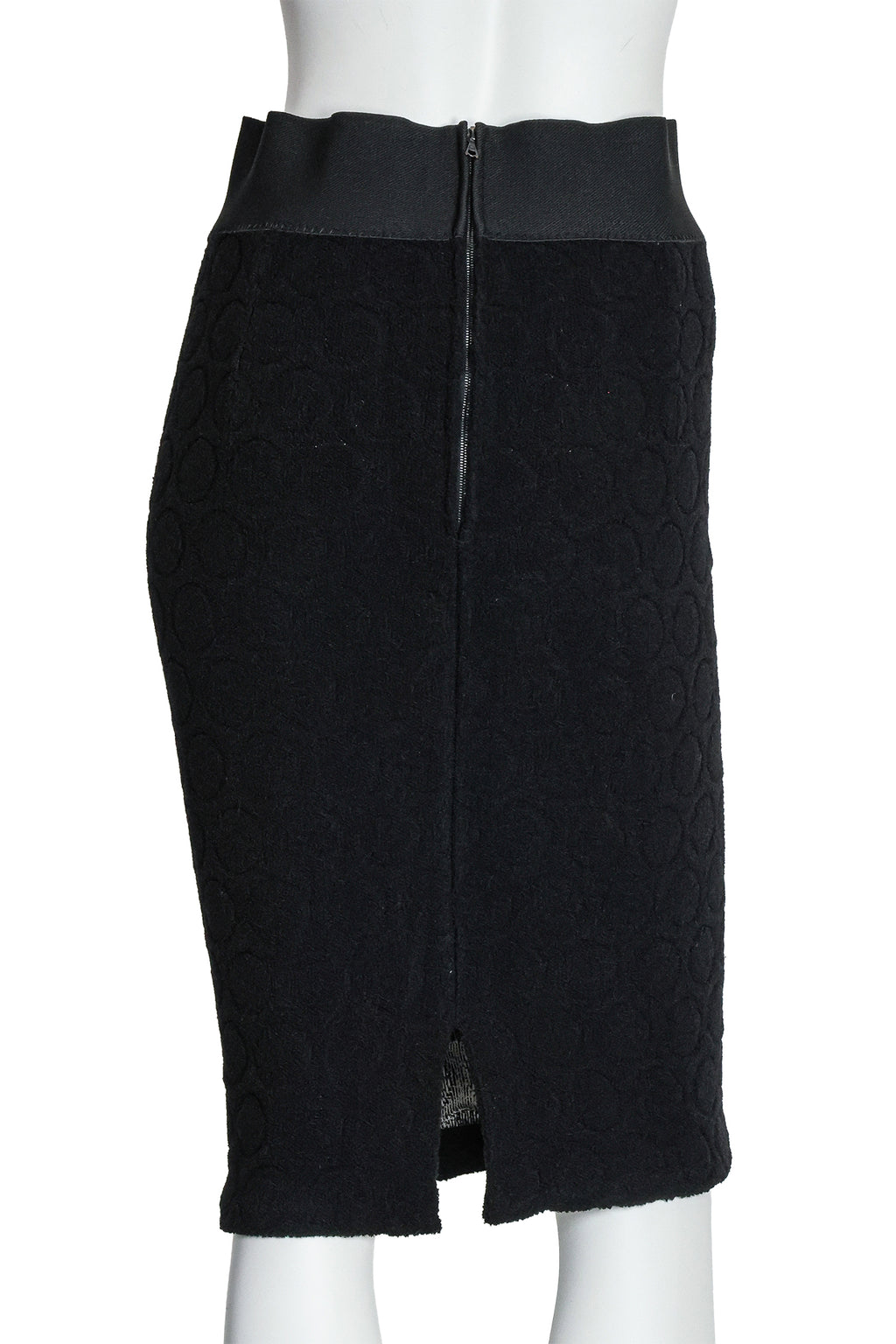 MARC JACOBS - A MONOCHROME POLKA DOT PRINT SKIRT