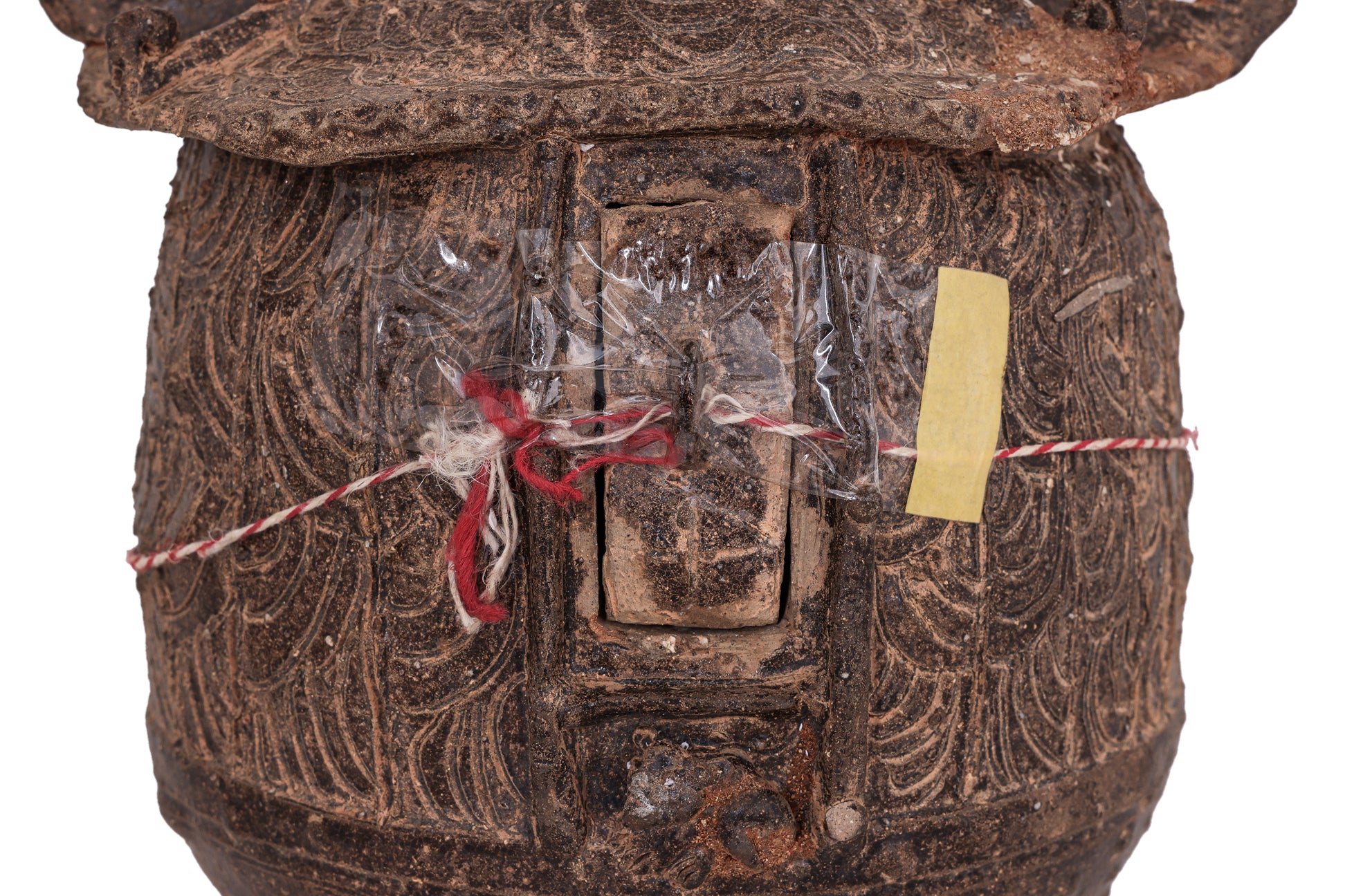 A STONEWARE GRANARY JAR