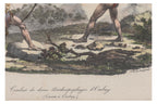 THREE HAND-COLOURED ETHNOGRAPHIC ENGRAVINGS, J ARAGO, 1842