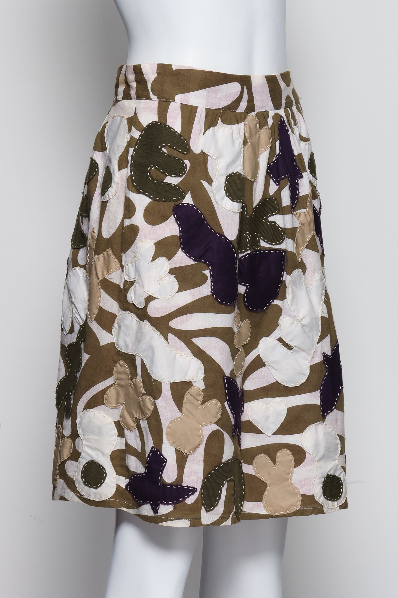 ISABELA CAPETO - AN ABSTRACT APPLIQUE SKIRT