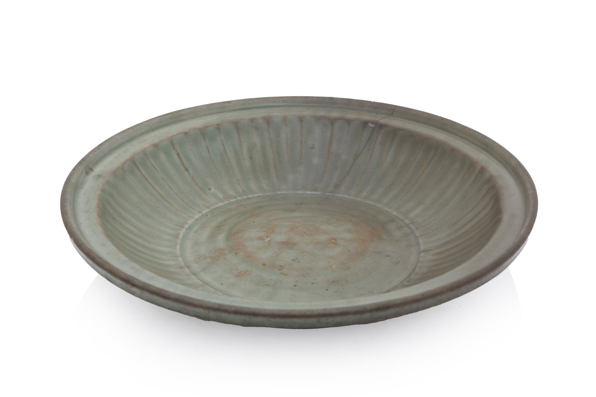 A LONGQUAN CELADON FLUTED DISH