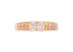 A HIGH KARAT GOLD DIAMOND RING