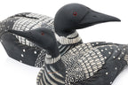 TWO CARVED AND PAINTED WOODEN DUCK DECOYS BY JAMES HADDON