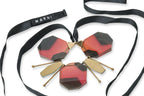 MARNI - A STATEMENT RESIN AND BRASS NECKLACE