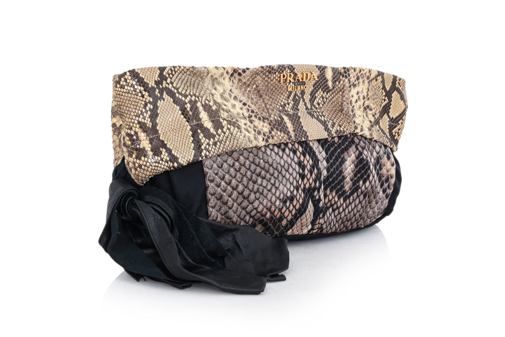 PRADA - A PYTHON CROSSBODY BAG