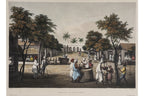 COURS D'UNE PAGODE, PALAIS DU GOUVERNEUR, MARCHE DE PONDICHERY, SIGISMOND HIMELEY, 1835