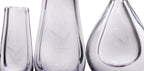A GROUP OF THREE ORREFORS ETCHED 'BIRD' GLASS VASES
