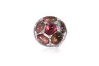 A TOURMALINE AND DIAMOND CLUSTER RING