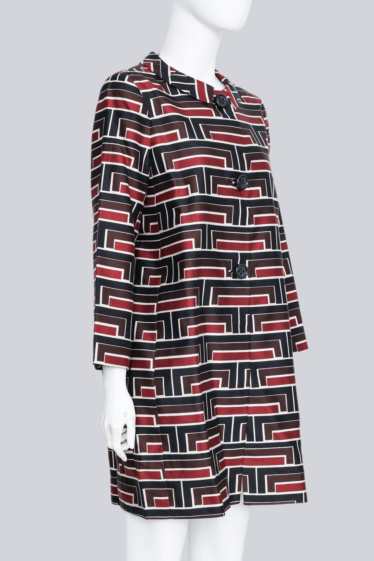 KATE SPADE X FLORENCE BROADHURST -  A GEOMETRIC PRINT COAT