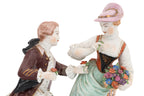 A GROUP OF FIVE DRESDEN PORCELAIN FIGURES
