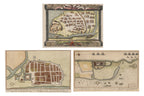 A GROUP OF THREE MAPS OF INDIAN FORTS AND TOWNS, ABBE PREVOST, C. 1746-1780
